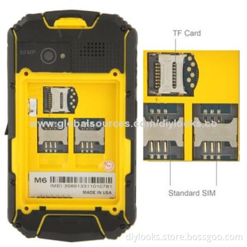 Refurbished Snopow M6, Yellow, GPS+AGPS, Android 4.1.1, MTK6577 1.0GHz Dual-core, ROM 4GB, RAM 512M
